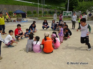 5/5のこどもの日に御船小学校で開催したイベントで一緒に遊んだ子どもたち