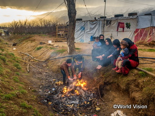 シリアから避難した家族