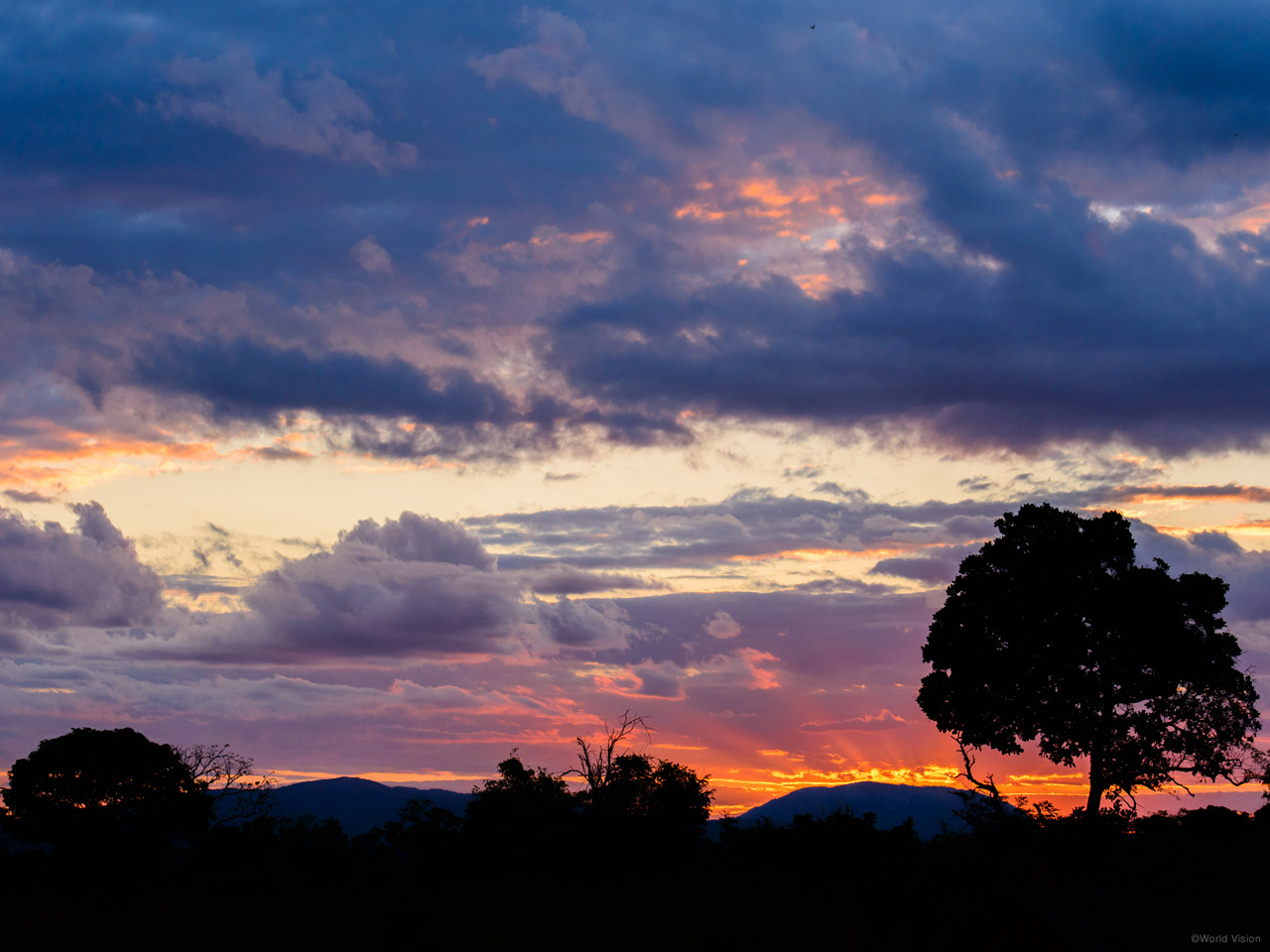 モザンビークの夕景